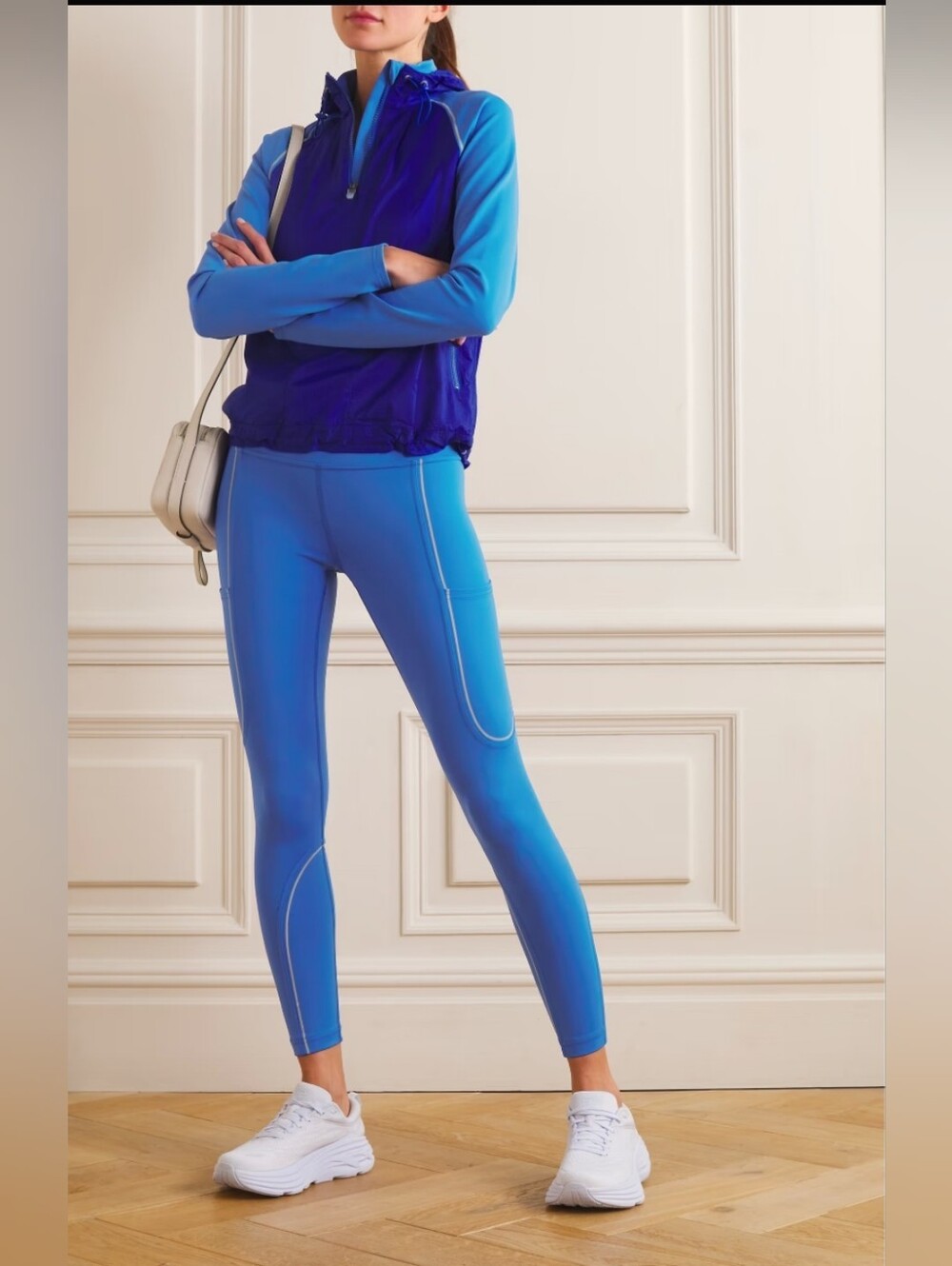 Outdoor Voices FrostKnit 7/8 Pocket Leggings - Drop-In Pockets - Reflective - M